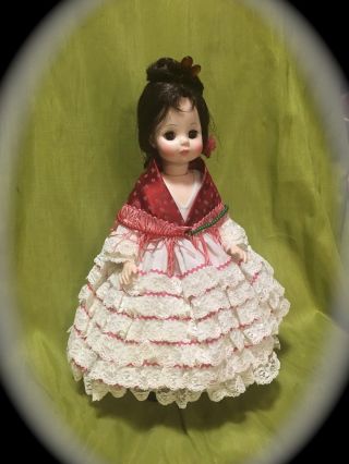 Vintage Madam Alexander " Carmen " Spanish Doll - 1965 Exc Cond