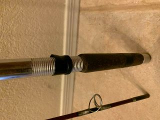 Vintage Heddon Stainless Wire Wrap 7244 Spin/Bait casting rod Rod 2