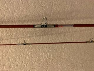 Vintage Heddon Stainless Wire Wrap 7244 Spin/Bait casting rod Rod 4
