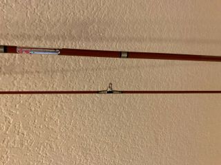 Vintage Heddon Stainless Wire Wrap 7244 Spin/Bait casting rod Rod 5