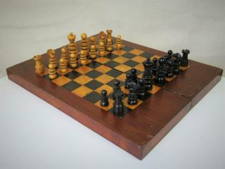 Antique Chess Set Jaques Pattern K 78 Mm And Chess Backgammon Board
