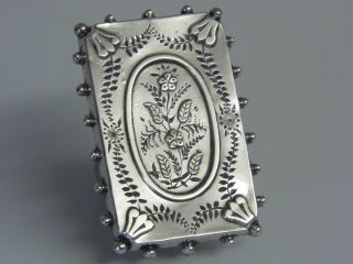 A Lovely Antique Victorian Sterling Silver Ladies Mourning Brooch