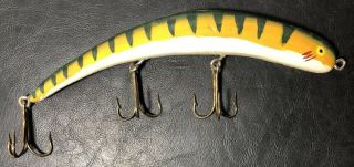 Vintage George Porter Lure Hand Painted Signed Wisconsin Large