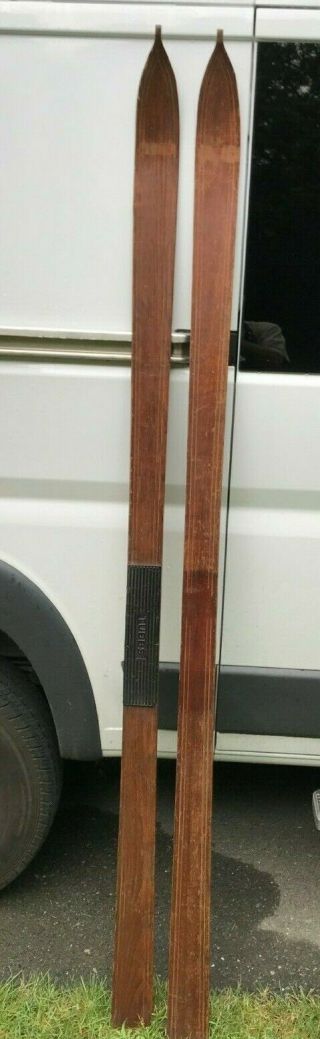 Vintage Wooden Skis Tubbs - 84 Inches Long