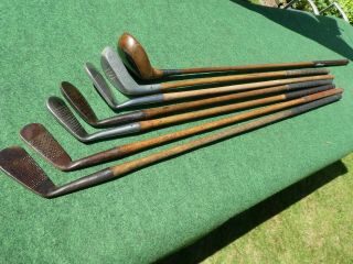 Vintage Hickory play set good makers old golf antique memorabilia 7