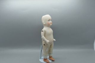 Antique Germany Porcelain Bisque Doll with Cap Impish Character Limbach 1900 4