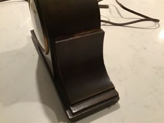 Antique Mantle Shelf Clock Telechron Model M1 Wood Electric 1930s 8