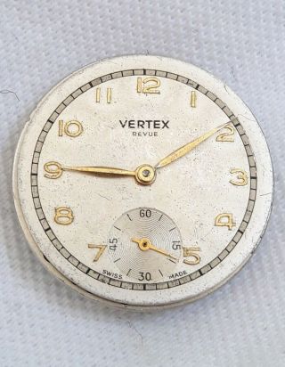 Vertex Revue 15j Gents Wristwatch Movement.  (full Order)