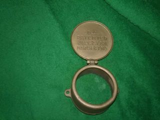cool antique brass Keystone Pittsburgh Meter Co.  cover dated 1901,  1910 2
