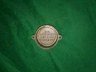cool antique brass Keystone Pittsburgh Meter Co.  cover dated 1901,  1910 3