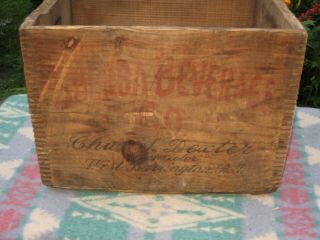 Antique Vintage 1936 Sherba Beverages Wood Crate Case Box West Barrington Ri