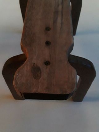 VINTAGE Western wooden Cowboy Hat/Coat Rack 2 holders 4