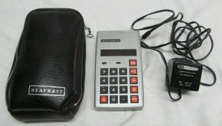 Basic Antique Heathkit Calculator From The Early Years W/ Oem Ac Adapter Ic - 2006