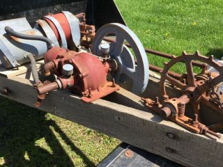 Vaughan Log Drag Saw Hit Miss Gas Stationary Engine Antique Tractor Witte Stover