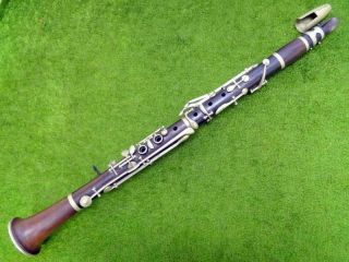 Antique Hawkes & Son London Wooden Clarinet Albert System British Made Woodwind