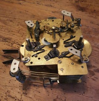 Vintage Clock Movement Made In West Germany,  71 340 - 020 - With Chimes