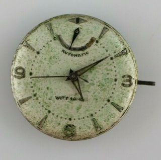 Vintage Wittnauer 11a1b Power Reserve Mens Wrist Watch Movement For Repair