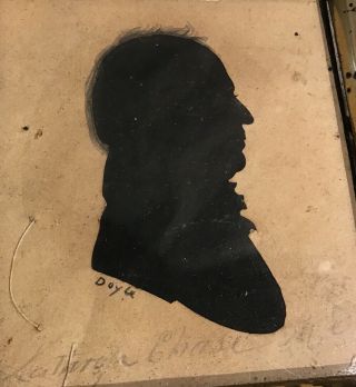 Antique Silhouette By William Doyle Sitter Is Lathrop Chase Md Of Boston,  Massac