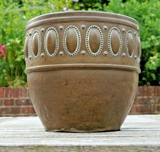 Stunning Large Brass Planter Pot Jardiniere 22cm Elegant Oval Design