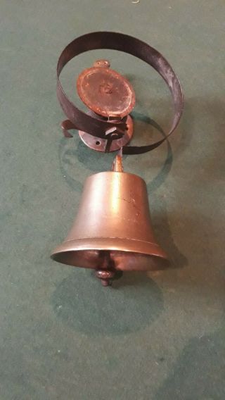 Antique Brass Shop Door Bell / Servants Call Bell / Comes With Hanger