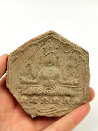 Attractive Gandhara Culture Ca.  100 Ad Terracotta Seal - Rare - R566