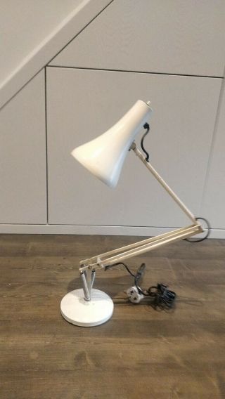 Vintage Industrial Herbert Terry Angle Poise Lamp.  Cream.