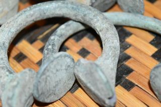West African Manilla Currency Slave Bracelets Brass Copper Iron 1600 ' s - 1800 ' s 7