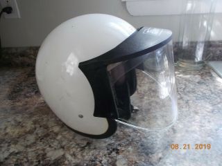 Bell R - T Open Face Helmet,  Size 7 - 5/8,  With Seer Slide - Up Shield