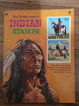 Vintage The Golden Book Of Indian Stamps 1979 -