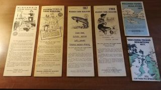 1959 1964 1967 1968 1977 1978 Wisconsin Fishing Regulations