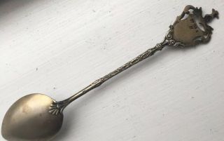 Antique Wien Stephansdom Vienna Austria 800 silver souvenir spoon Enamel 4
