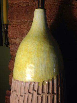 MCM Vintage Aldo Londi Bitossi Milano Moderno Italian Pottery Lamp Raymor 3