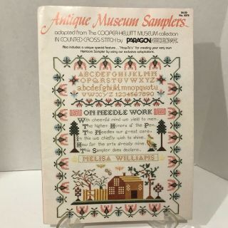 Paragon Antique Museum Samplers Cross Stitch Chart Pattern Booklet Cooper Hewitt