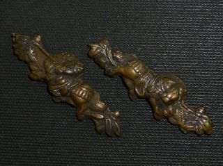 Menuki Of Katana (sword) : 0.  6 × 1.  7 " 10g
