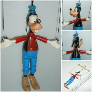 Vintage 1970 Walt Disney Goofy Kohner Peppy Puppet Miniature Marionette