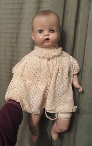 19 " Horsman Antique Composition And Cloth Baby Doll
