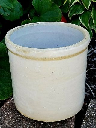 Vintage Ruckel ' s Stoneware 2 gallon Crock 3