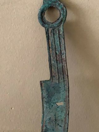 Antique Chinese Bronze Coinage,  Knife Shape 7 inches long 2