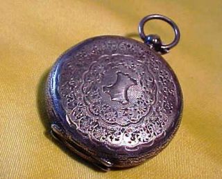 . 935 Fine Silver Small Decorative Face Pocket Watch - Not Only