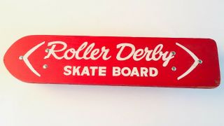 Vintage Roller Derby Skate Board Wood Rare Skateboard 1960’s
