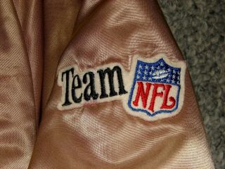 Vtg 80 ' s San Francisco 49ers Chalk Line Nylon Satin NFL Jacket size XL Spell Out 8