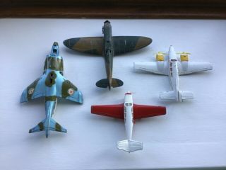 Dinky Toys 710 715 719 722 Airplane Aircraft Beech Spitfire Vintage Antique 1p