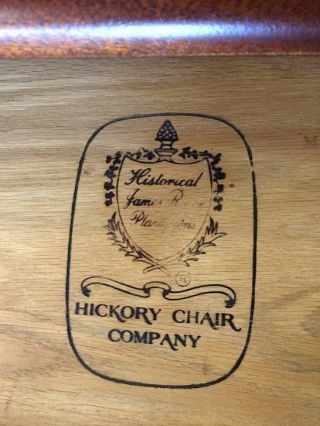 Hickory Chair Banded Mahogany End Table - Refinished - Delivery Available 2