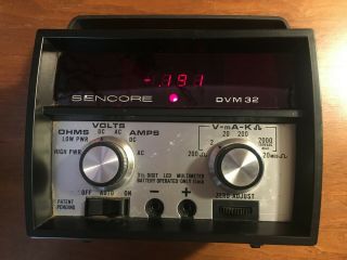 Sencore Dvm 32 Digital Multimeter Vintage - Powers Up