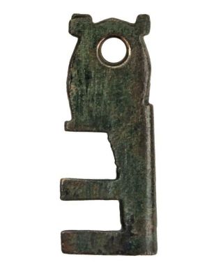 Medieval Casket Key 13th - 14th Century Folded Copper Alloy 1 " Small - Ref.  K236