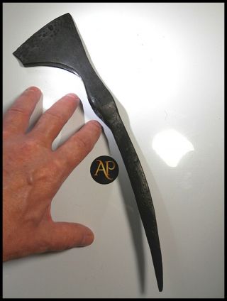 Extremely Rare Norse Viking Melee Battle Axe - Huge Rear Projecting War Spike EF 4