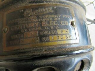 Vintage Century 12056 Electric Fan Brass Blades Brass cage Antique 2