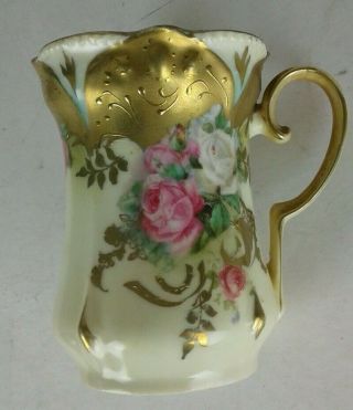 Vintage Antique RS Prussia Porcelain Tea Cup & Saucer - Red Mark 2