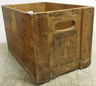 Antique Soda Fountain Sodawater Syrup Advertising Box,  The Murray Co Boston Mass