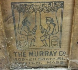 Antique Soda Fountain Sodawater Syrup Advertising Box,  The Murray Co Boston Mass 2
